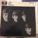 A Beatles LP 'With the Beatles' mono 1st pressing on the Parlophone label, PMC1206, 1963. With '