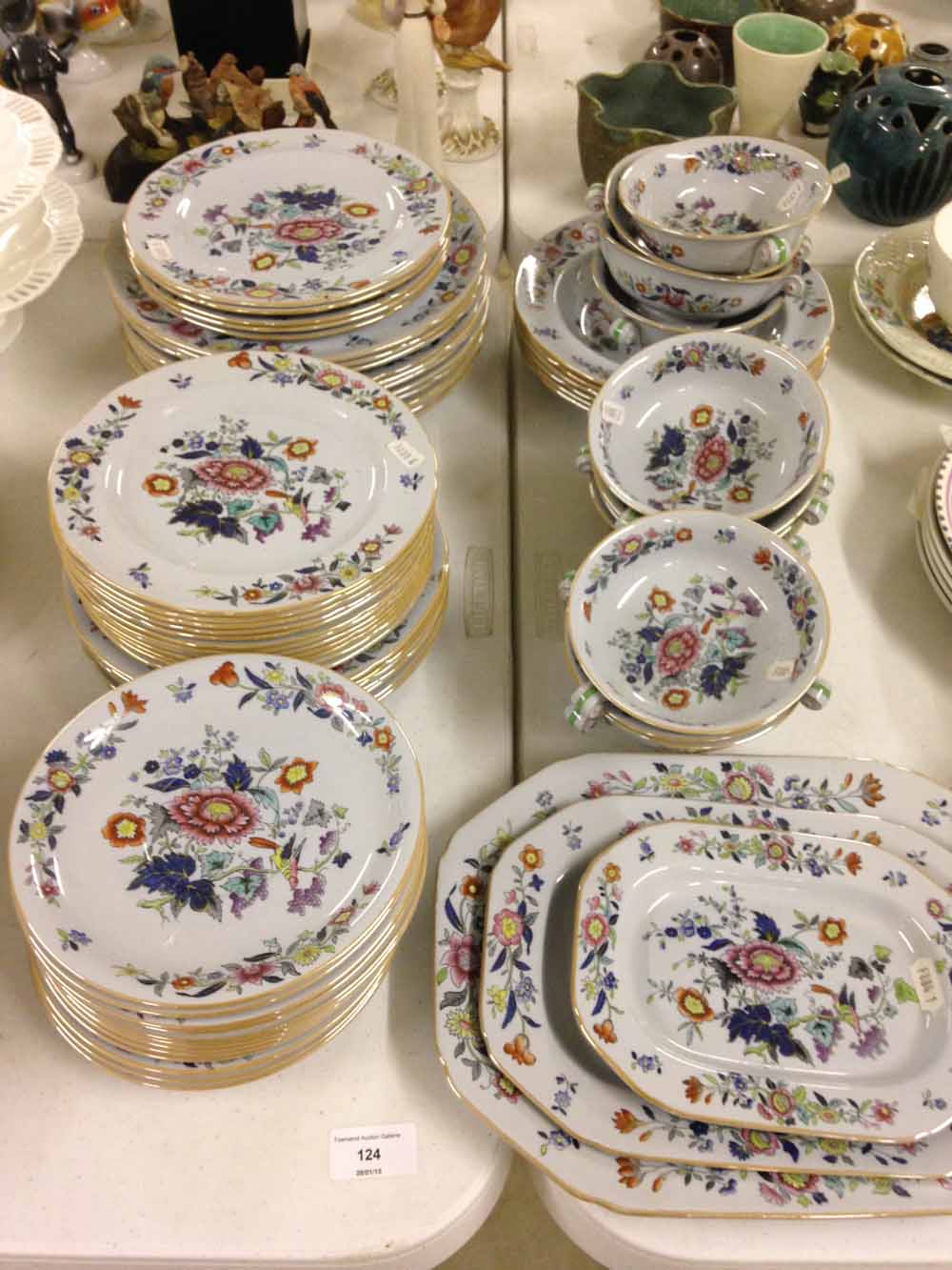 A large quantity of Copeland Spode New Stone dinnerware.