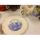 A Masons Royal Pavilion Brighton commemorative plate and a Football World Cup Argentina & Bulgaria