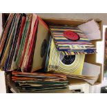 A quantity of 45rpm vinyl records.