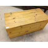 A pine blanket box