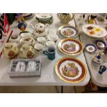 A quantity of ceramics to include Limoges and Wedgwood