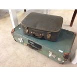 2 vintage suitcases