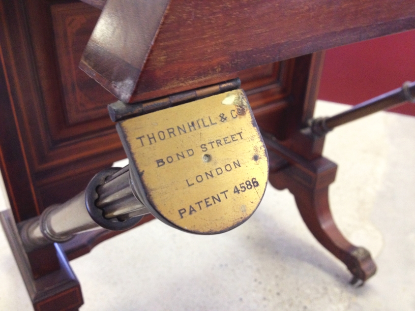 An antique Victorian inlaid mahogany Escritoire secretary/writing desk by Thornhill & Co, Bond - Image 2 of 6