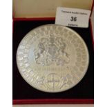 A white metal Queen Victoria Diamond Jubilee medal 1897 in fitted case by Spink & Son, London.