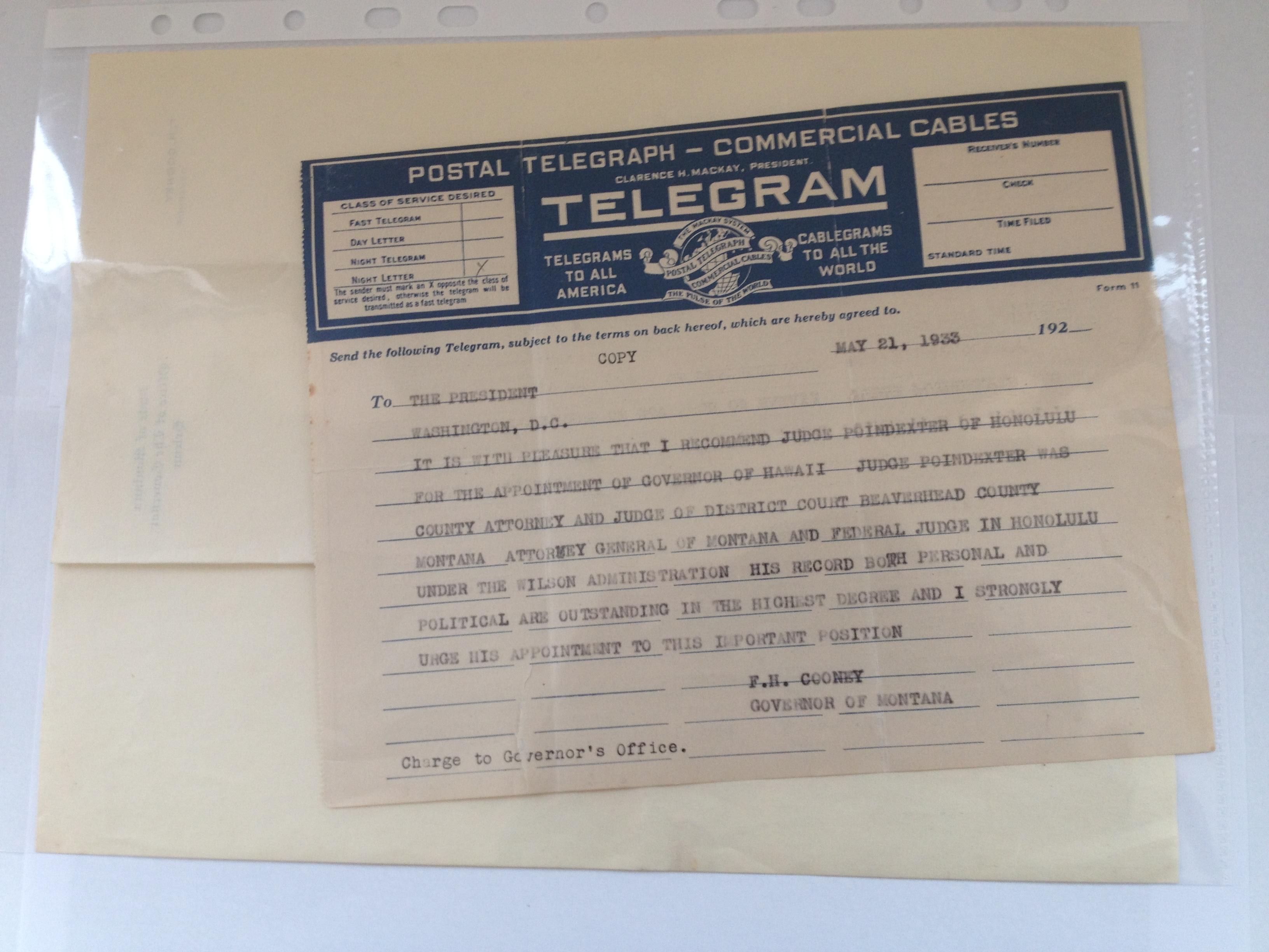 A quantity of personal correspondence and ephemera belonging to the late Governer Joeseph B. - Image 12 of 12