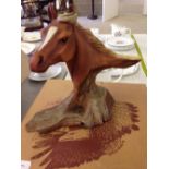 A boxed Limited Edition JH Boone Native American Indian horse figure 'South Wind' (chestnut). 18.5cm