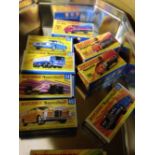 9 Matchbox superfast cars in excellent condition in repro boxes. To include #5 Lotus Europa.