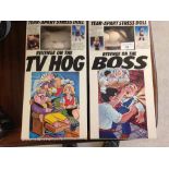 2 x 1980s boxed 'Revenge' tear-apart stress dolls - 'Revenge on the TV Hog' & 'Revenge on the