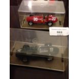 2 Brumm G.P motor racing cars - Vanwall and Ferrari 801 F1 - boxed.