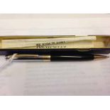 Eversharp 'Black Symphony' repeating pencil c1930s. Glossy black celluloid barrel, rolled gold