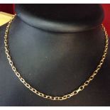 A 9ct gold fancy chain 18" long, weight approx 8.4g