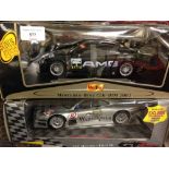 2 boxed Maisto 1:18 scale Mercedes Touring racing cars CLK-GTR & CLK-DTM.