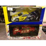 2 boxed UT Models Minichamps 1:18 scale Touring racing cars - Alfa Romeo 155 V6 Larini & an Opal