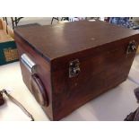 A vintage wooden darkroom box.