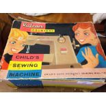 A boxed Vulcan Countess Childs sewing machine.