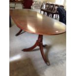 A reproduction extending dining table