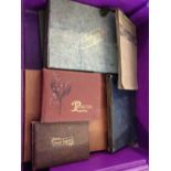 A collection of vintage photograph albums c1890-1920s to include agriculture, military, ships,