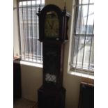 West German made modern long case clock, approx 187cm tall.