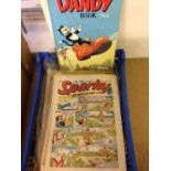 Approx 50 vintage comics 1951 to 1974 including Sparky's (14), Dandy's (10), Beanos (9), Rainbow (