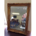 Gold framed mirror