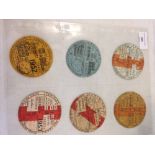 6 Classic Car Tax Discs, 1930-1953. Good to mint condition.