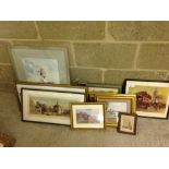 A collection of framed & glazed pictures and prints.