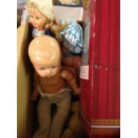 8 dolls to include 1930s Alexander composition doll with soft body and a Dutch costume doll by
