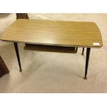 A retro 1960's coffee table