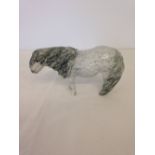 Shebeg Pottery Isle of Man - Shetland Pony, approx 23 x 12cm.