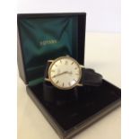 A gents 9ct gold Rotary automatic wrist watch with 21 jewels. Boxed, London 1970 maker SD, in