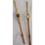 2 ladies vintage dress watches by Sarah Coventry.