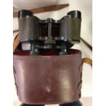 A pair of vintage Kylos binoculars in case