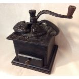 French cast iron coffee grinder.