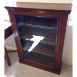 A 3 shelf glass fronted bookcase.