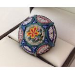 A vintage Italian circular micro mosaic brooch.