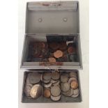 A box of old coins.