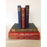 Collection of 6 vintage books on warfare to include 2 volumes of 'With the Flag to Pretoria' (a