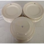 A quantity of c1960s military dinner plates with EIIR monogram on top & arrow on underside. Approx