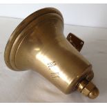 An original brass ship's bell from the Australian Navy's Leander class light cruiser HMAS Sydney.