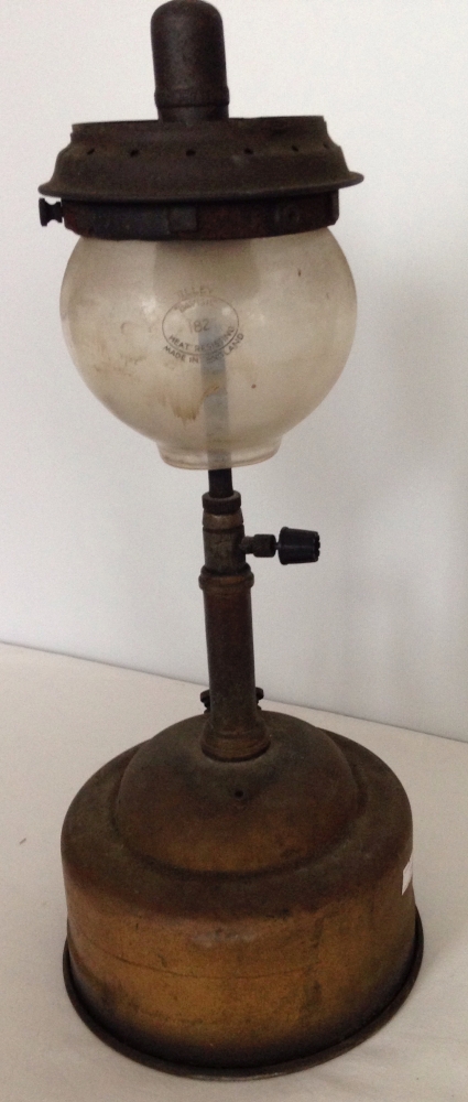 A vintage Tilley table lamp.