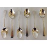 A set of 6 HM silver coffee spoons maker G & Co. Ltd Sheffield. Approx 72g total weight.