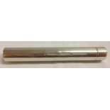 A HM silver cigar tube, Birmingham 1997, maker D.P, weight approx 33g.