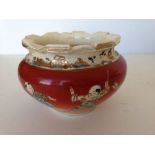 A late 19th/early 20th century satsuma lipped bowl.