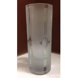 A Swedish art glass vase signed Malmo 1970. 26cm tall.