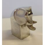 A Dansk design plated elephant paper weight.