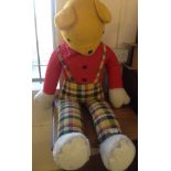 A very large c1960's Rupert Bear approx 4 foot (120cm) tall in very good condition.