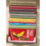 11 Eagle annuals & books - annuals #1, 3, 5, 6, 7 (x2), 8, 1962 & 1964 and Eagle Book of Hobbies and