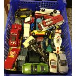 Quantity of unboxed Corgi & Dinky cars.