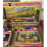 Vintage Sindy's Country Garden #44389 together with Garden Furniture #44386 and Camping Buggy #